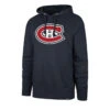 '47 BRAND Montreal Canadiens 47 Brand Imprint Headline Pullover Mens Hoodie -Hockey Gear Shop 47 brand hoodies montreal canadiens 47 brand imprint headline pullover mens hoodie navy l 28744133083202