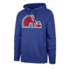 '47 BRAND Quebec Nordiques 47 Brand Imprint Headline Pullover Mens Hoodie -Hockey Gear Shop 47 brand hoodies quebec nordiques 47 brand imprint headline pullover mens hoodie blue l 28744133705794