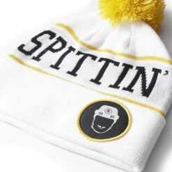 Spittin' Chiclets Pom Script Toque 7 Spittin' Chiclets Pom Script Toque -Hockey Gear Shop bar stool sports hats spittin chiclets pom script toque osfm 30340405526594