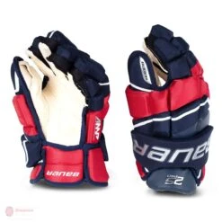 Bauer Supreme 2S Pro Junior Hockey Gloves -Hockey Gear Shop bauer gloves bauer supreme 2s pro junior hockey gloves navy red white 12 28743792328770