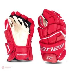 Bauer Supreme 2S Pro Junior Hockey Gloves -Hockey Gear Shop bauer gloves bauer supreme 2s pro junior hockey gloves red 11 28743792361538