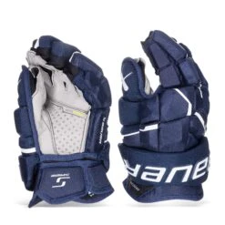 Bauer Supreme Mach Intermediate Hockey Gloves -Hockey Gear Shop bauer gloves bauer supreme mach intermediate hockey gloves navy 12 30597296750658