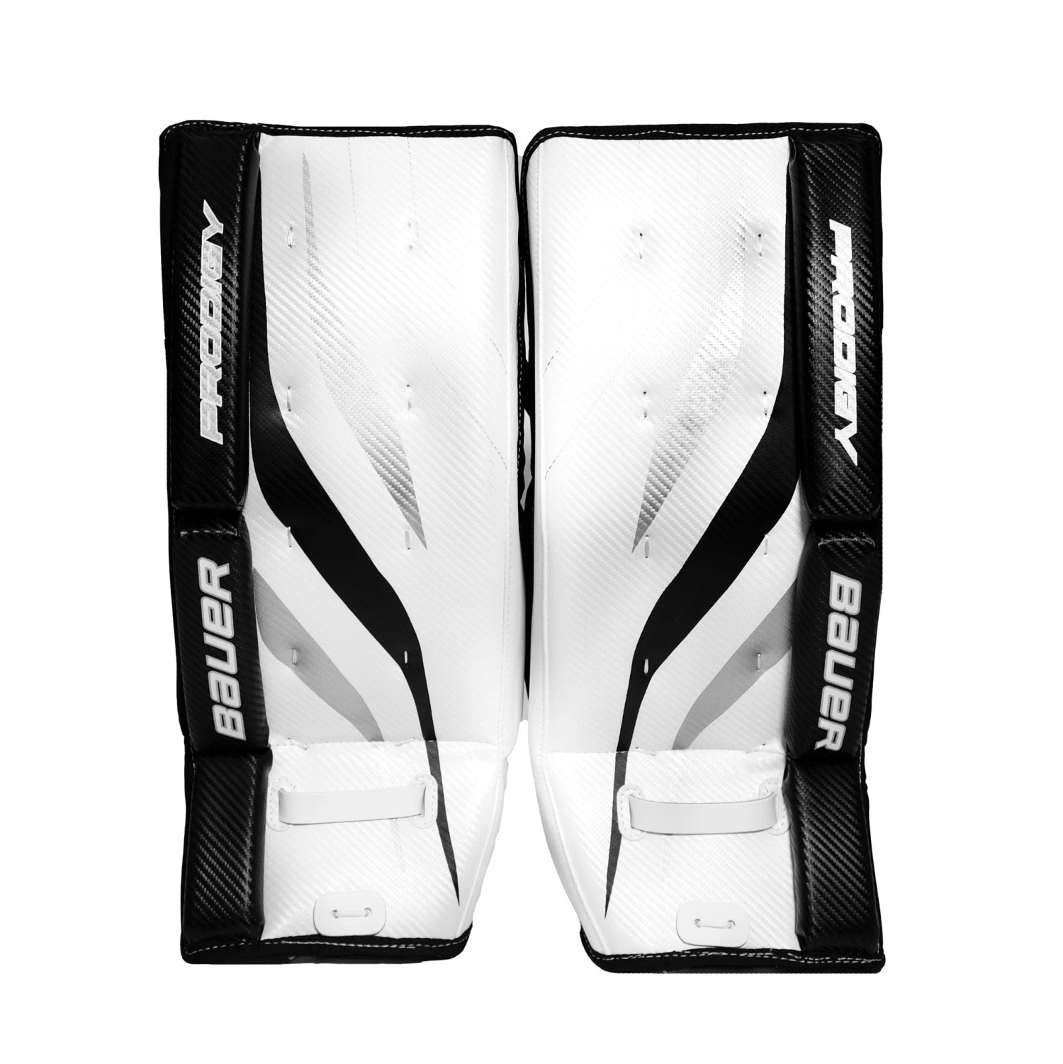 Hockey Gear Shop -Hockey Gear Shop bauer leg pads bauer prodigy youth goalie leg pads white black silver 22 29217533689922