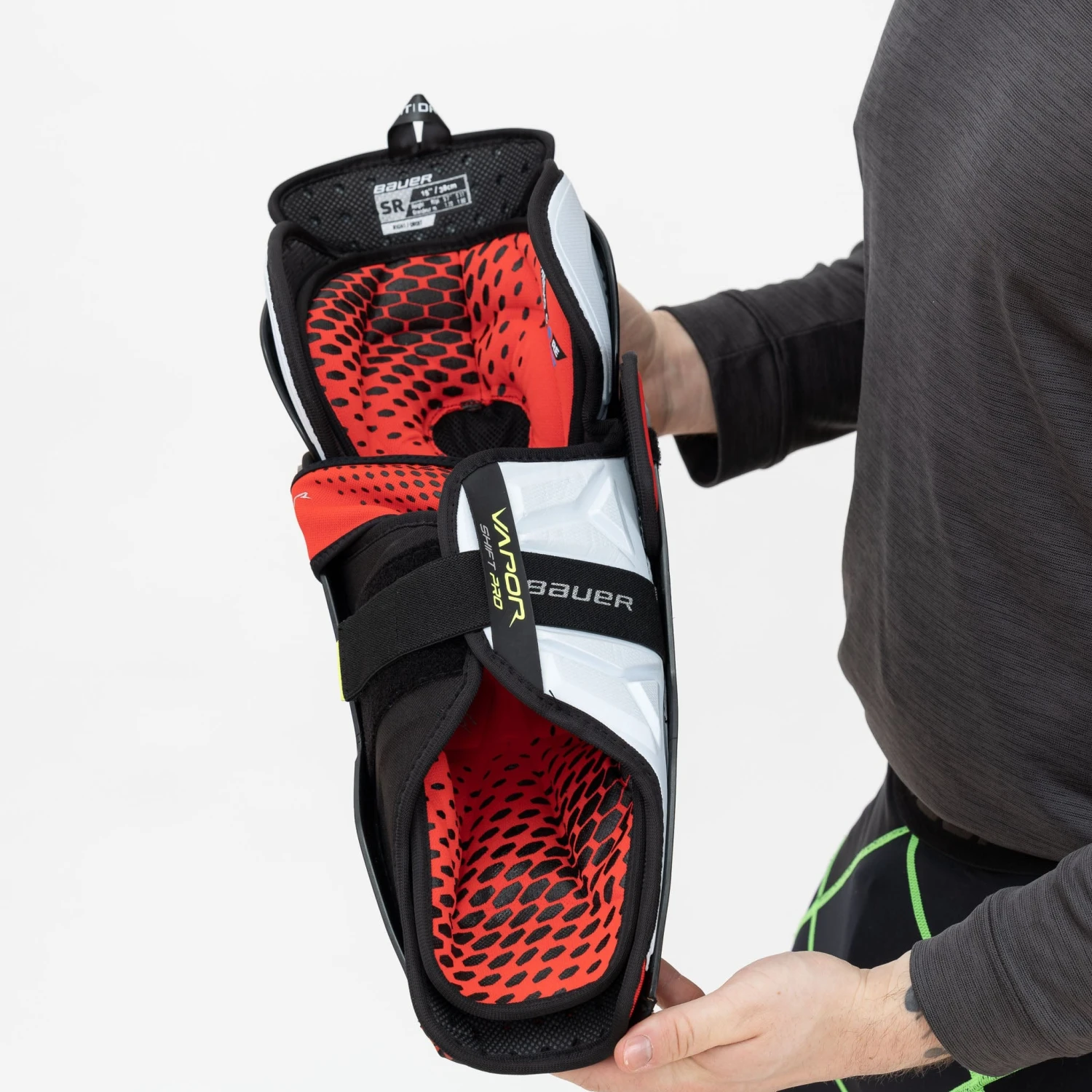 Bauer Vapor Shift Pro Junior Hockey Shin Guards 12 Bauer Vapor Shift Pro Junior Hockey Shin Guards - Image 10