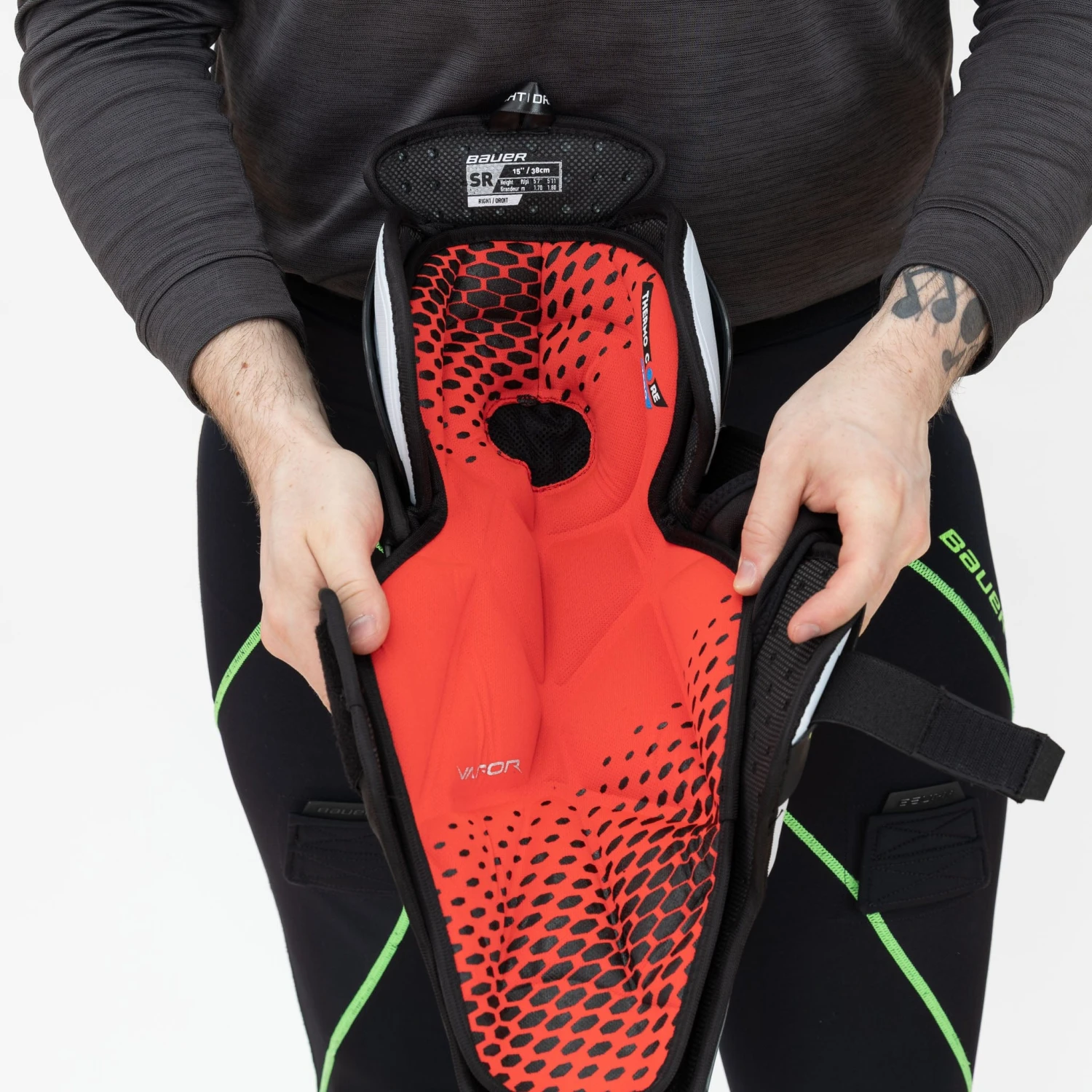 Bauer Vapor Shift Pro Junior Hockey Shin Guards 14 Bauer Vapor Shift Pro Junior Hockey Shin Guards - Image 12