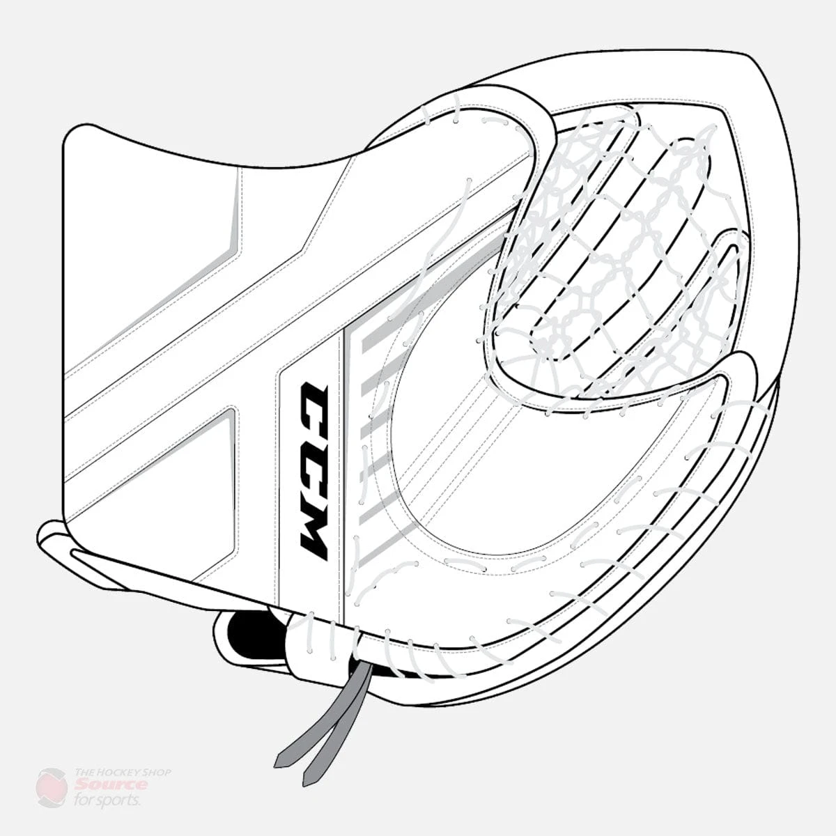 CCM Axis A1.9 Senior Goalie Catcher 11 CCM Axis A1.9 Senior Goalie Catcher - Image 9