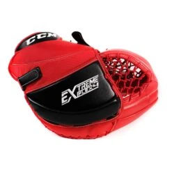CCM Extreme Flex 4 Pro Stock Senior Goalie Catcher - Louis Domingue -Hockey Gear Shop ccm catchers ccm extreme flex 4 pro stock senior goalie catcher louis domingue red black full right 29069787529282