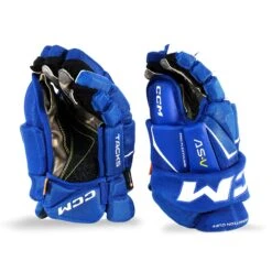 CCM Tacks AS-V Senior Hockey Gloves -Hockey Gear Shop ccm gloves ccm tacks as v senior hockey gloves royal white 13 30184751104066