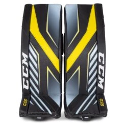 CCM Axis Senior Goalie Leg Pads -Hockey Gear Shop ccm leg pads ccm axis senior goalie leg pads black yellow 34 1 28744295219266