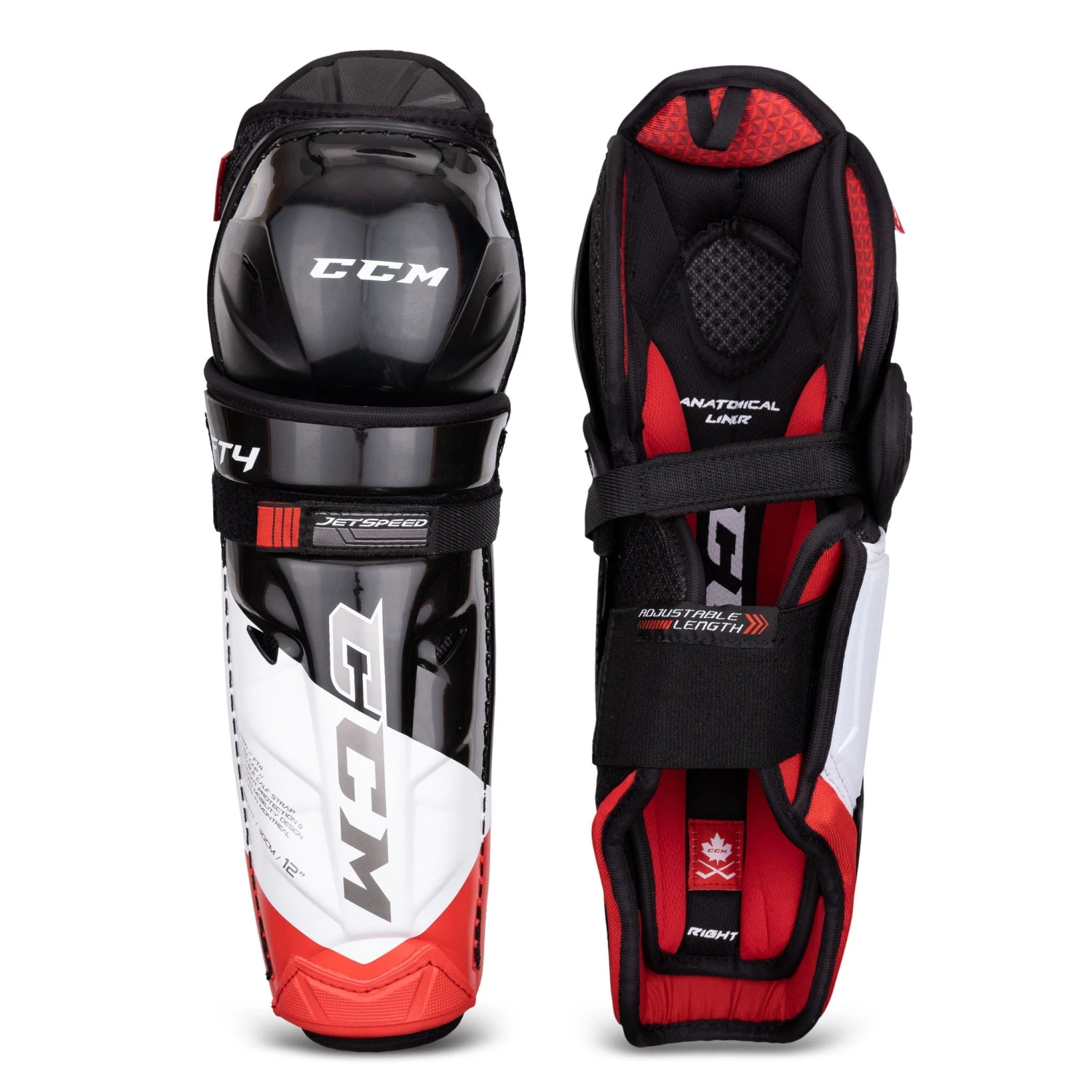 CCM Jetspeed FT4 Junior Hockey Shin Guards 3 CCM Jetspeed FT4 Junior Hockey Shin Guards