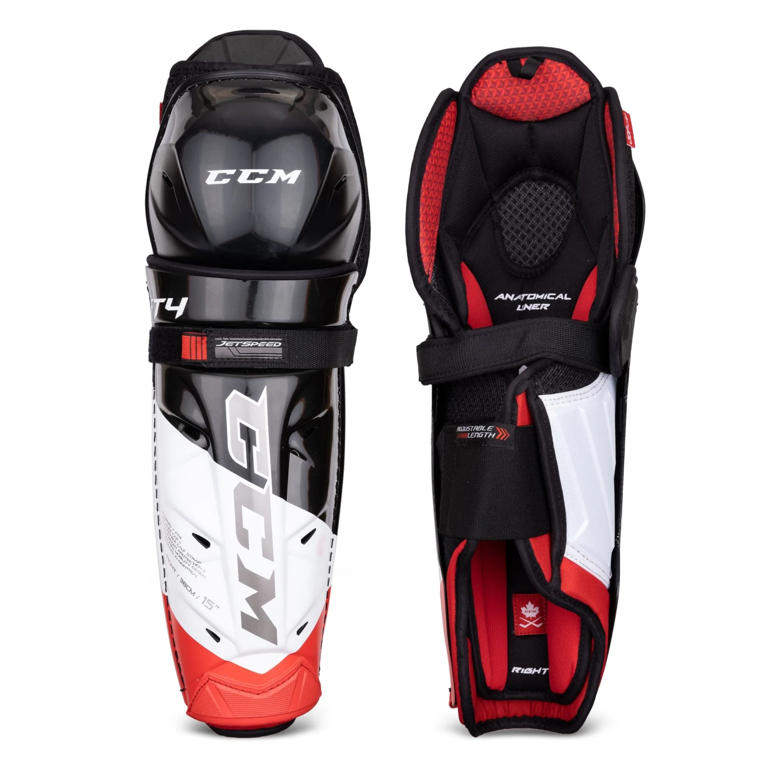 CCM Jetspeed FT4 Senior Hockey Shin Guards 3 CCM Jetspeed FT4 Senior Hockey Shin Guards