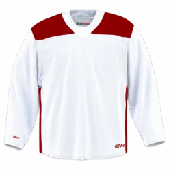 GameWear GW6500 ProLite Series Junior Hockey Practice Jersey - White / Red