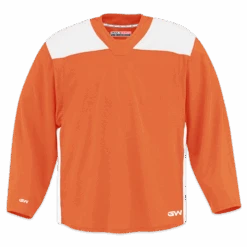 GameWear GW6500 ProLite Series Senior Hockey Practice Jersey - Orange / White