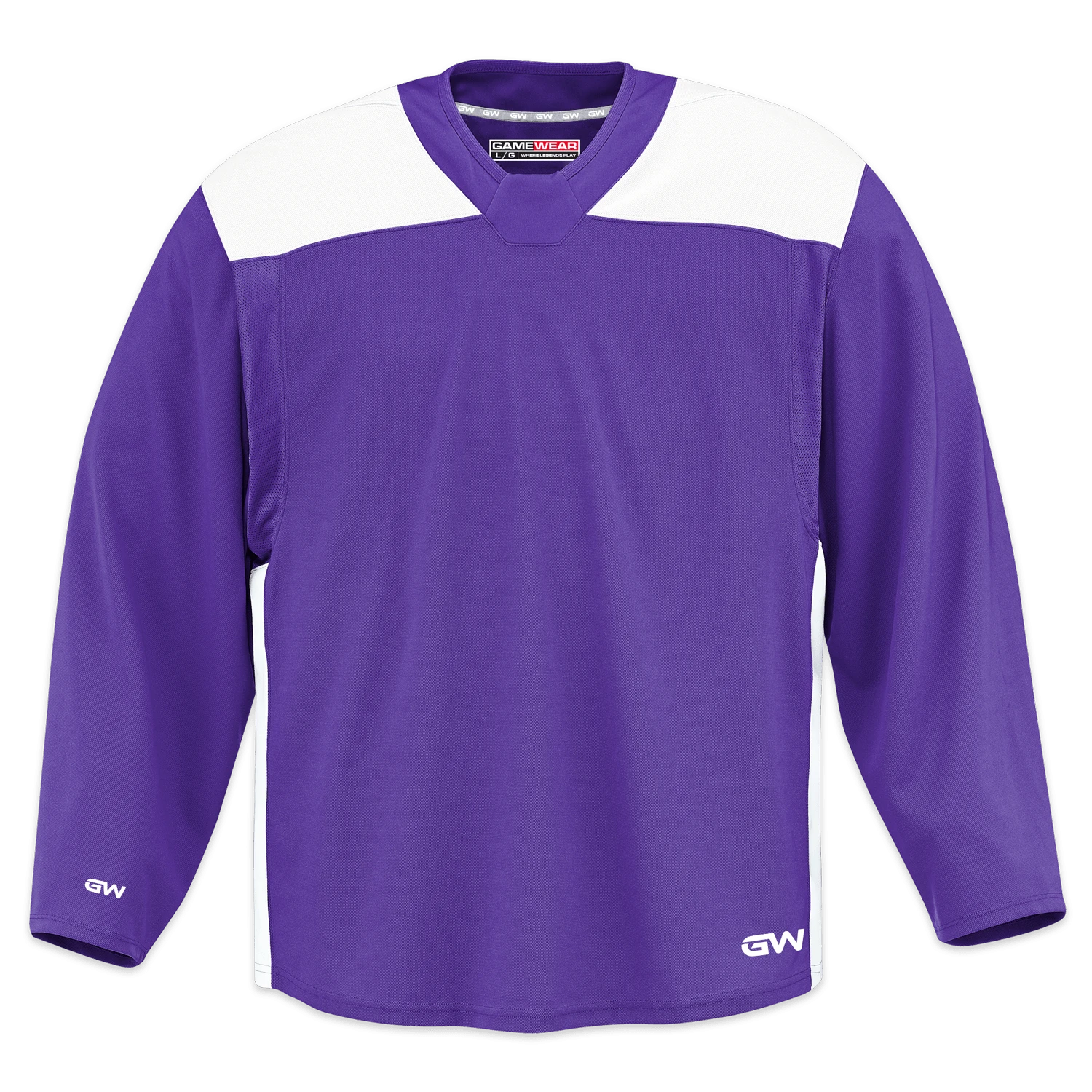 GameWear GW6500 ProLite Series Senior Hockey Practice Jersey - Violet / White 3 GameWear GW6500 ProLite Series Senior Hockey Practice Jersey - Violet / White
