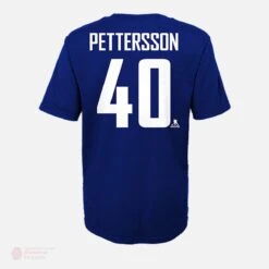 Vancouver Canucks Outer Stuff Name & Number Youth Shirt - Elias Pettersson -Hockey Gear Shop outer stuff shirts vancouver canucks outer stuff name number youth shirt elias pettersson 30362225410114