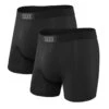 Saxx Ultra Boxers - Black / Black (2 Pack) 2 Saxx Ultra Boxers - Black / Black (2 Pack) -Hockey Gear Shop saxx underwear saxx ultra boxers black black 2 pack l 29810936643650