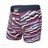 Saxx Ultra Boxers - Navy Post It Stripe -Hockey Gear Shop saxx underwear saxx ultra boxers navy post it stripe blue white red l 28744433532994