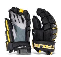 TRUE XC7 Junior Hockey Gloves -Hockey Gear Shop true gloves true xc7 junior hockey gloves black gold 12 28743813431362