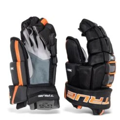 TRUE XC7 Junior Hockey Gloves -Hockey Gear Shop true gloves true xc7 junior hockey gloves black orange 12 28743813496898