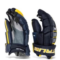 TRUE XC7 Junior Hockey Gloves -Hockey Gear Shop true gloves true xc7 junior hockey gloves navy gold 12 28743813562434