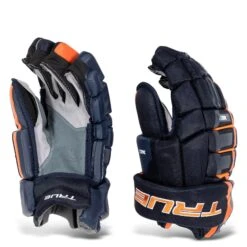 TRUE XC7 Junior Hockey Gloves -Hockey Gear Shop true gloves true xc7 junior hockey gloves navy orange 12 28743813595202