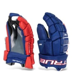 TRUE XC7 Junior Hockey Gloves -Hockey Gear Shop true gloves true xc7 junior hockey gloves red white blue 12 28743813693506