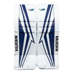 Vaughn Velocity V9 Intermediate Goalie Leg Pads -Hockey Gear Shop vaughn leg pads vaughn velocity v9 intermediate goalie leg pads white blue 30 2 28744337981506