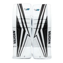 Vaughn Velocity V9 Junior Goalie Leg Pads -Hockey Gear Shop vaughn leg pads vaughn velocity v9 junior goalie leg pads white black 24 2 28744338243650