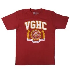 Violent Gentlemen University Heavyweight Shortsleeve Shirt - Red
