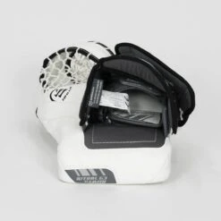 Warrior Ritual G3 Intermediate Goalie Catcher - Demo -Hockey Gear Shop warrior catchers demo warrior ritual g3 intermediate goalie catcher demo white full right 15202530558018