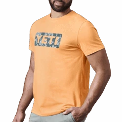 Yeti Floral Logo Badge Shortsleeve Shirt -Hockey Gear Shop yeti shirts yeti floral logo badge shortsleeve shirt salmon s 30643936952386